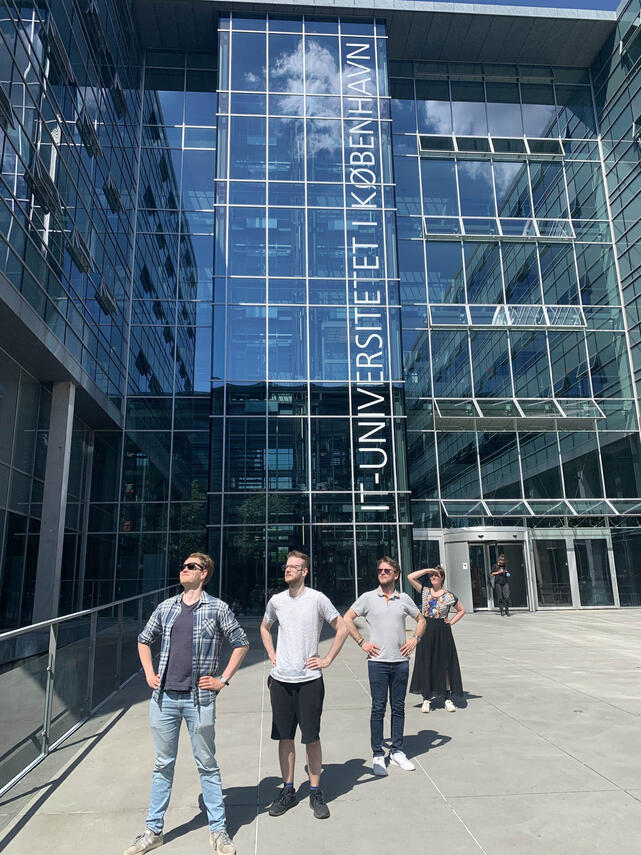 My master's thesis group the day of our graduation